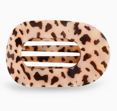 Teleties Flat Round Medium Hair Clip (blonde tortoise)
