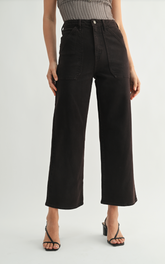 Utility Wide Leg Jean (chocolate)