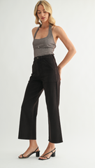 Utility Wide Leg Jean (chocolate)