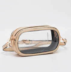 In the Clear Crossbody (gold)