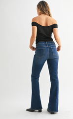 High Rise Flare (dk denim)