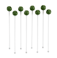 Jingle Bell Stir Sticks (green)