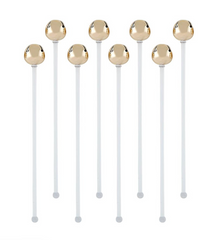 Jingle Bell Stir Sticks (gold)