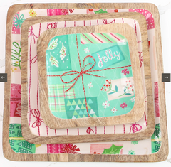 Holiday Enamel Mango Tray