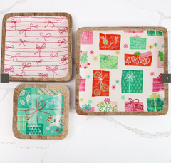 Holiday Enamel Mango Tray