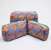 Blue Blossom Makeup Bag