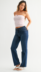 Signature Straight Denim (dk denim)