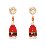 Santa Sips Earring