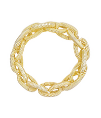 Golden Twist Link Bracelet