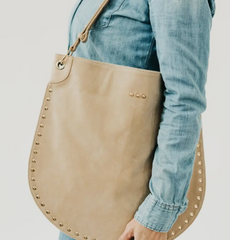 Rosalie Rivet Suede Hobo