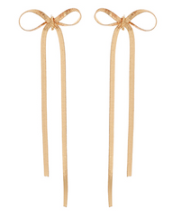 Graceful Bow Drop Earring