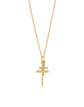 Layered Grace Cross Necklace