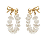 Bow & Pearl Hoop