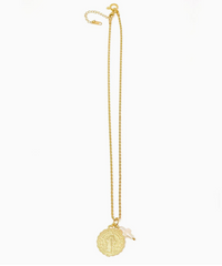 Blessed Mother Coin Necklace