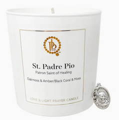 Love + Light Candle (St. Padre Pio)