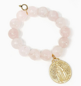 Blessed Mother Rose Quartz Bracelet
