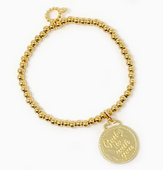 God is With You Gold Bracelet