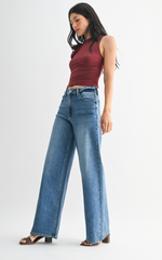 HR Palazzo Wide Leg (med denim)