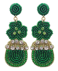 Lucky Leprechaun Drop Earring