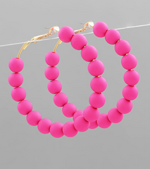 Color Pop Bead Hoop