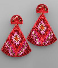 Viva Color Fan Earring