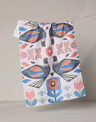 Scandi Lovebirds Hand Towel