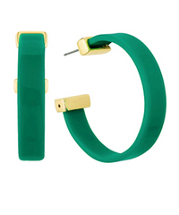 Emerald Curve Hoop