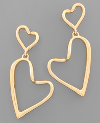 Double Take Heart Earring