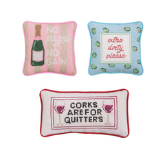 Bar Needlepoint Pillow