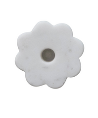 Scalloped Marble Taper Holder