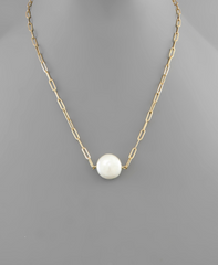 Simply Stated Pearl Necklace