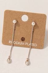 Silver Lining Drop Earrings