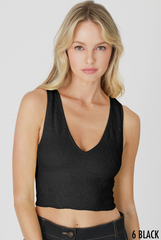 Lila Lace Crop Top