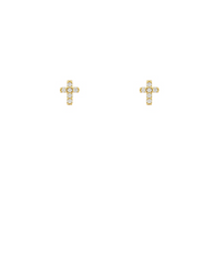 Pavé Cross Stud