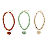 Happy Heart Bead Necklace