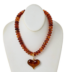 Happy Heart Bead Necklace