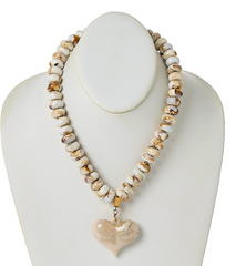 Happy Heart Bead Necklace