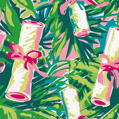 Beau Bottle Wrap (preppy diploma)