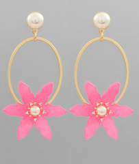 Bloom & Pearl Drop Earring