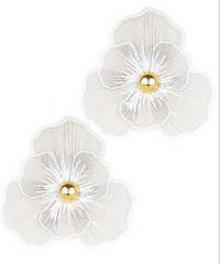 Sheer Bloom Statement Stud