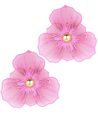 Sheer Bloom Statement Stud