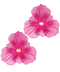 Sheer Bloom Statement Stud