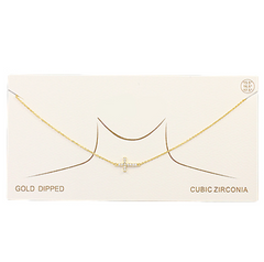 Soft Shine Cross Necklace