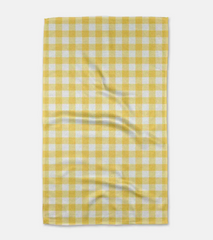 Lemon Gingham Tea Towel