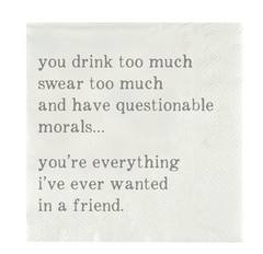 Questionable Cocktail Napkins
