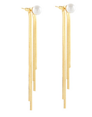 Pearl Drop Drama Earring