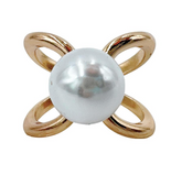 Pearl Twist Scarf Ring