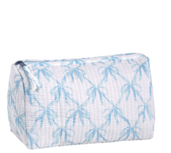 Bow Quilted Cosmetic Case