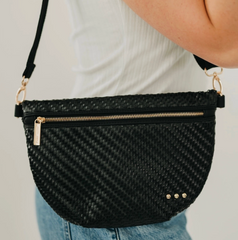 Diagonal Woven Bum Bag
