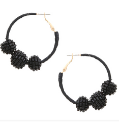 Beaded Bliss Hoop Earring
